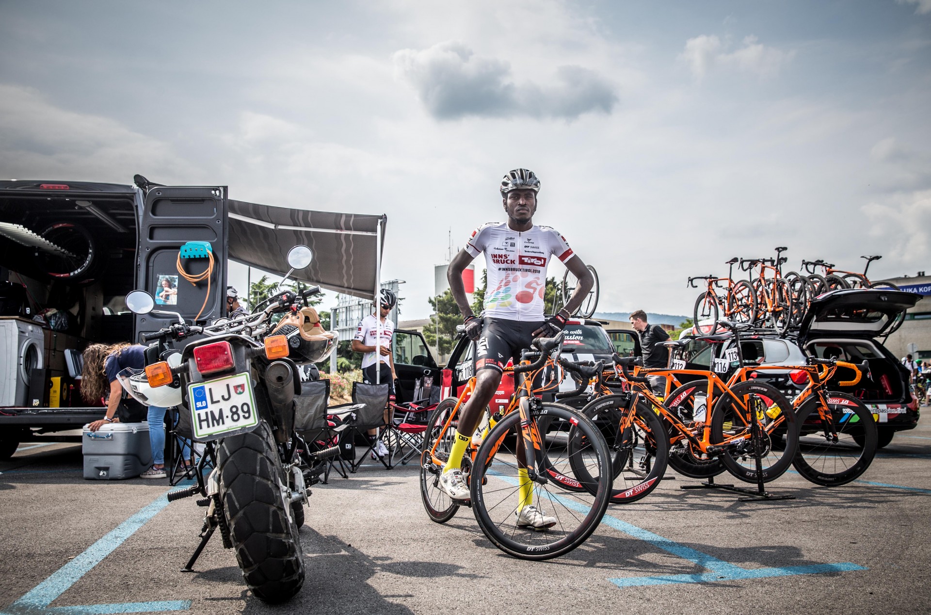 Young African talent Valens Ndayisenga on Tour of Slovenia