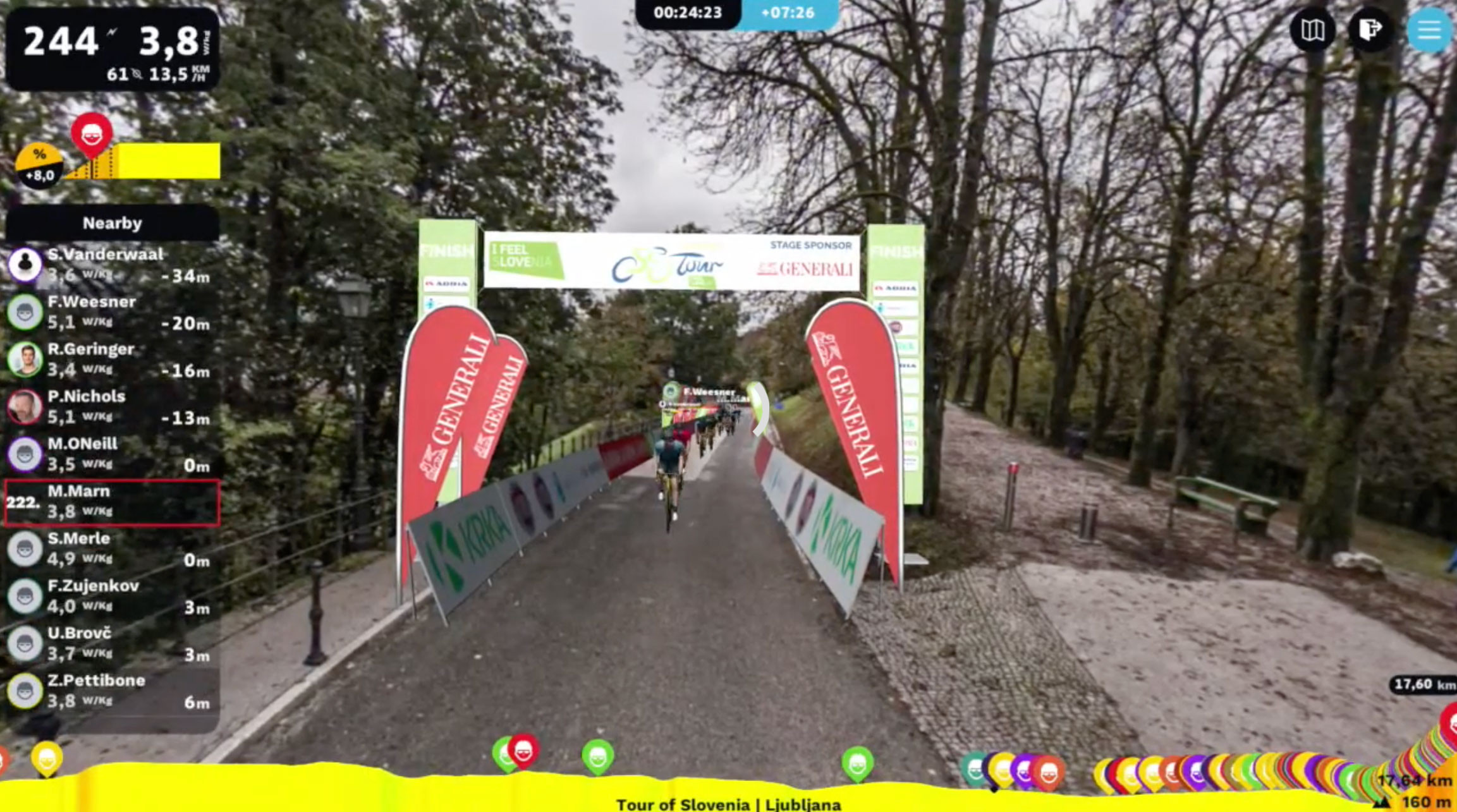 Prva I Feel Slovenia virtualna kolesarska dirka Po Sloveniji je končana