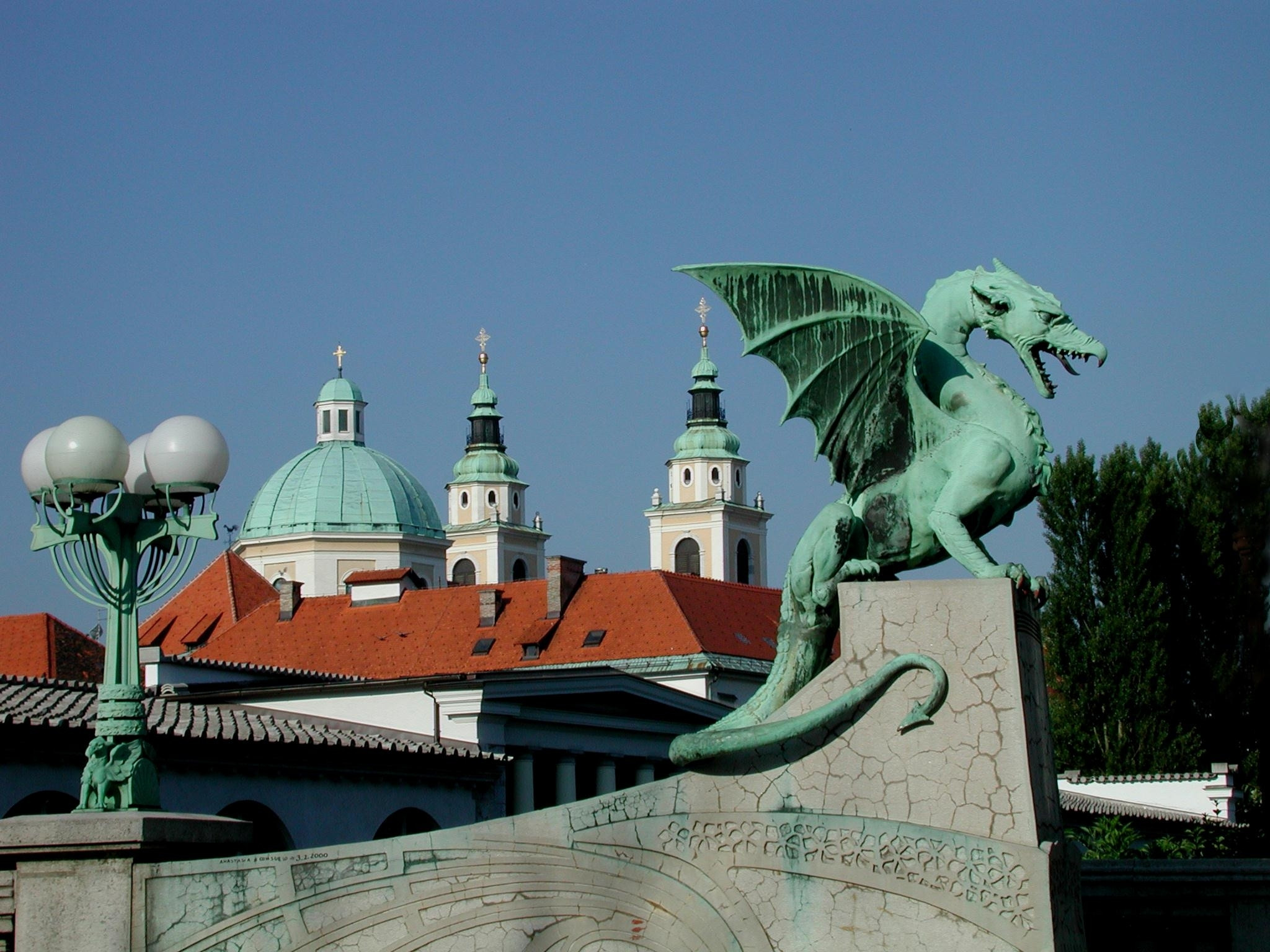 Ljubljana’s dragon for the winner of 2nd stage