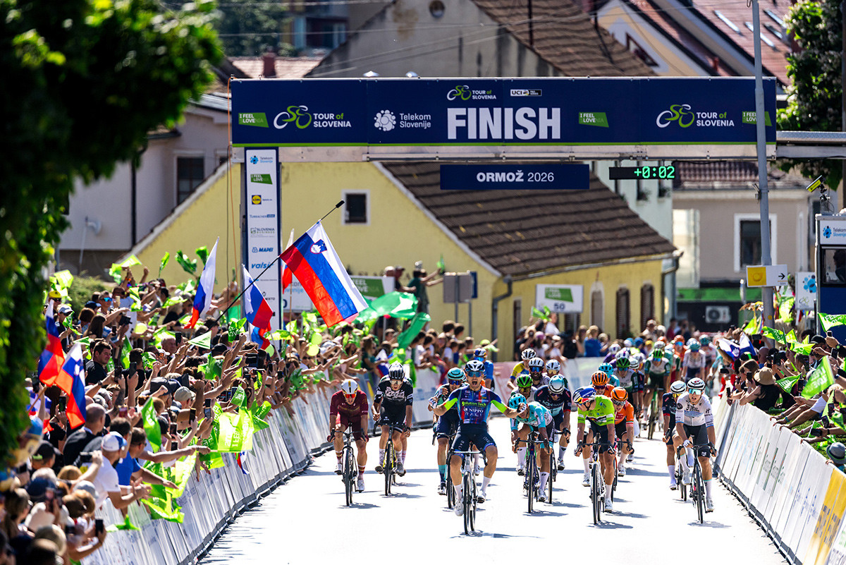 Rajović outsprinted green jersey in Ormož